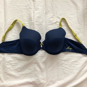 DKNY T Shirt Bra- Navy/Lime Contrast Color